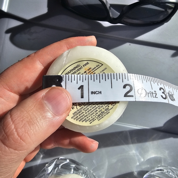 Lead Crystal Cottage Votive Candle Holders Set of 2 Tea Lights 3" - Picture 8 of 8